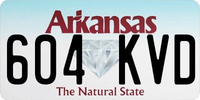 AR license plate 604KVD