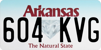 AR license plate 604KVG