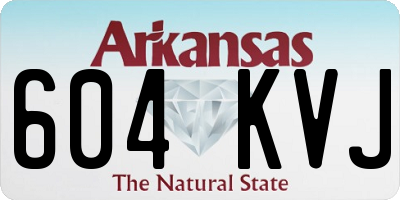 AR license plate 604KVJ