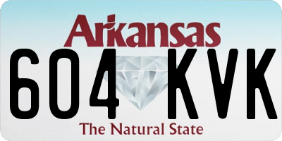 AR license plate 604KVK