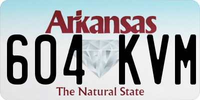 AR license plate 604KVM