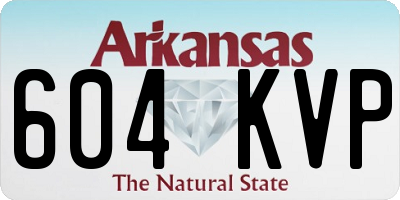 AR license plate 604KVP