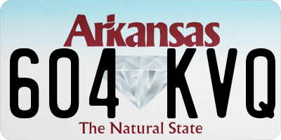 AR license plate 604KVQ
