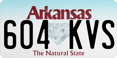 AR license plate 604KVS