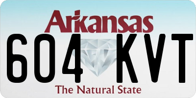 AR license plate 604KVT