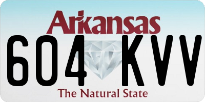 AR license plate 604KVV