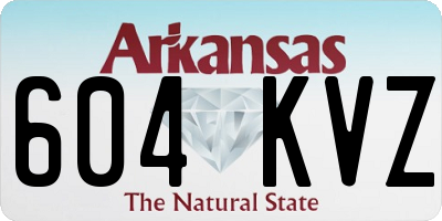 AR license plate 604KVZ