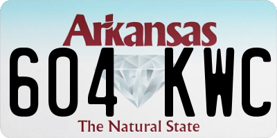 AR license plate 604KWC