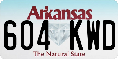 AR license plate 604KWD