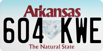 AR license plate 604KWE