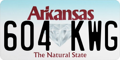 AR license plate 604KWG