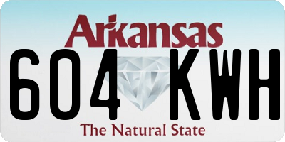 AR license plate 604KWH