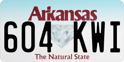 AR license plate 604KWI