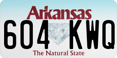 AR license plate 604KWQ