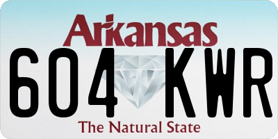 AR license plate 604KWR