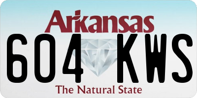 AR license plate 604KWS