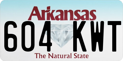 AR license plate 604KWT
