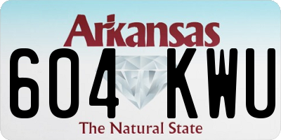 AR license plate 604KWU