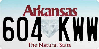 AR license plate 604KWW