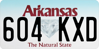 AR license plate 604KXD
