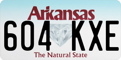 AR license plate 604KXE