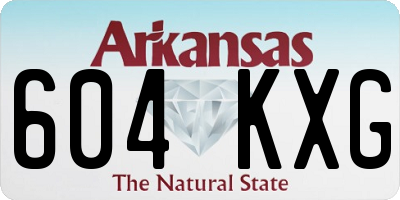 AR license plate 604KXG