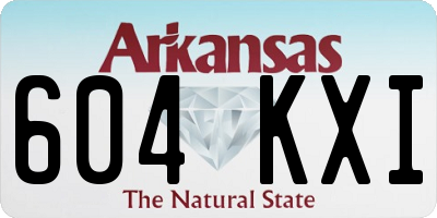 AR license plate 604KXI