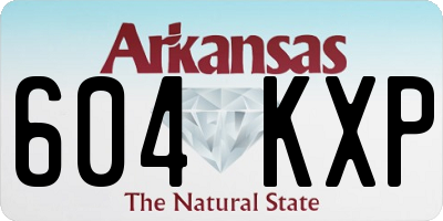 AR license plate 604KXP
