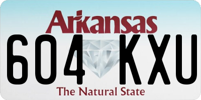 AR license plate 604KXU
