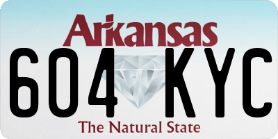 AR license plate 604KYC