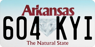 AR license plate 604KYI