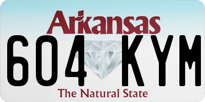 AR license plate 604KYM