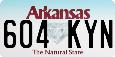 AR license plate 604KYN