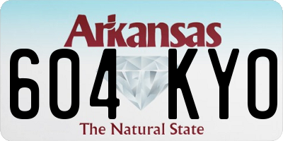 AR license plate 604KYO