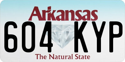 AR license plate 604KYP
