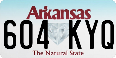 AR license plate 604KYQ