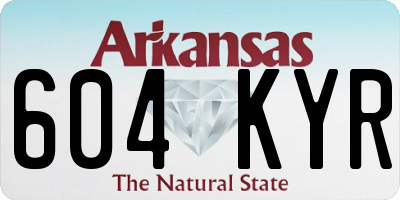 AR license plate 604KYR