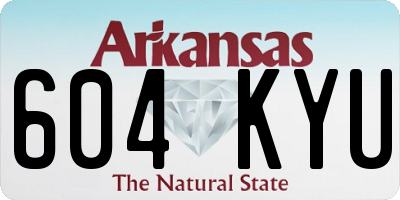 AR license plate 604KYU