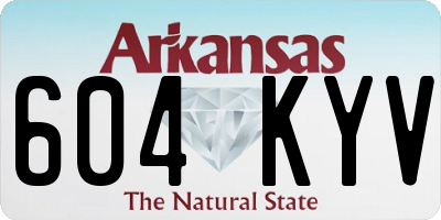 AR license plate 604KYV