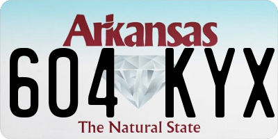 AR license plate 604KYX