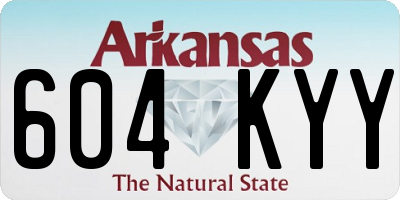 AR license plate 604KYY