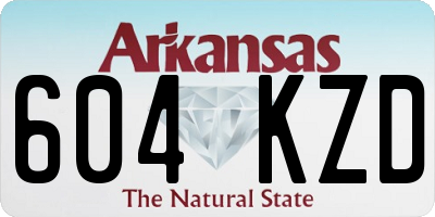 AR license plate 604KZD