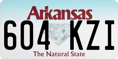 AR license plate 604KZI