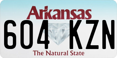 AR license plate 604KZN