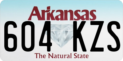 AR license plate 604KZS
