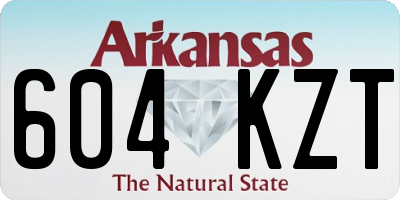 AR license plate 604KZT