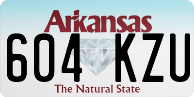 AR license plate 604KZU