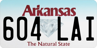 AR license plate 604LAI