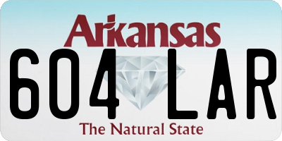 AR license plate 604LAR