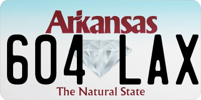 AR license plate 604LAX